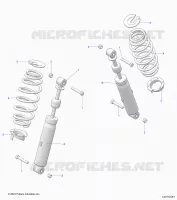 REAR SUSPENSION SHOCK AND MOUNTING