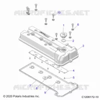 ENGINE, VALVE COVER
