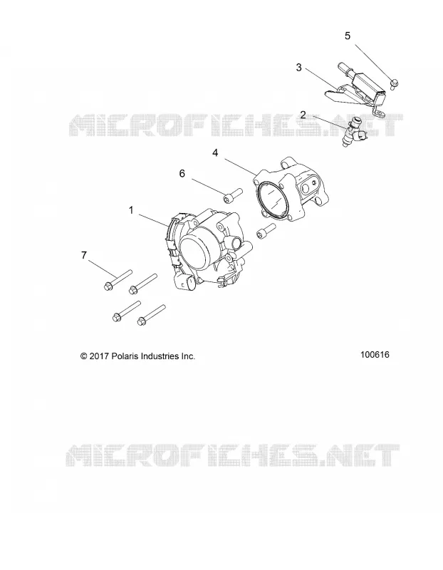 ENGINE, THROTTLE BODY AND FUEL RAIL