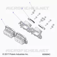 ENGINE, REED VALVE AND THROTTLE BODY ADAPTOR