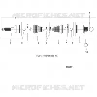 DRIVE TRAIN, REAR DRIVE SHAFT