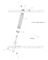 SUSPENSION, REAR SHOCK MOUNTING