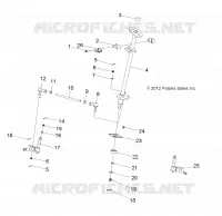 STEERING POST   AND TIE ROD ASM.