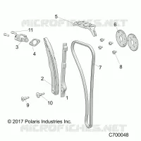 CAM CHAIN AND TENSIONER