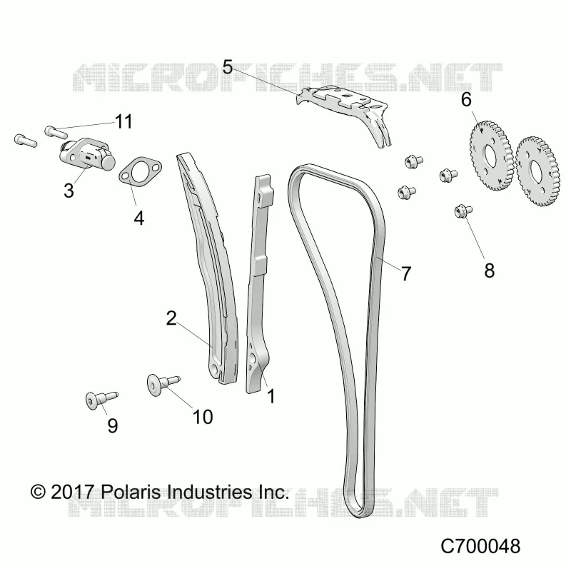CAM CHAIN AND TENSIONER