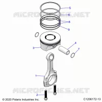 ENGINE, PISTON & ROD