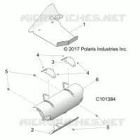 EXHAUST SYSTEM, SHIELDS
