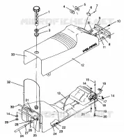 SEAT   GAS TANK ASSEMBLY 500 EFI 0963774 AND EUROPEAN 500 EFI E963774 (4936183618A007)