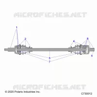 DRIVE TRAIN, FRONT HALF SHAFT