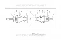DRIVE TRAIN, FRONT HALF SHAFT