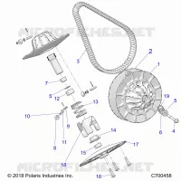 DRIVE TRAIN, SECONDARY CLUTCH