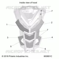 HOOD FOAM/FIBER