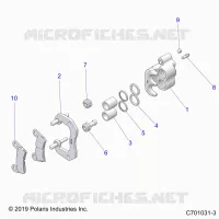 BRAKES, REAR CALIPER