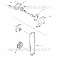 WATER PUMP 440 0962760 (4931743174C007)