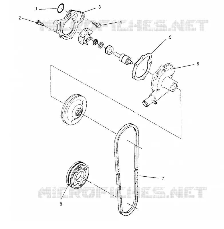 WATER PUMP 440 0962760 (4931743174C007)