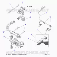 FUEL SYSTEM, RAIL, LINES AND THROTTLE BODY