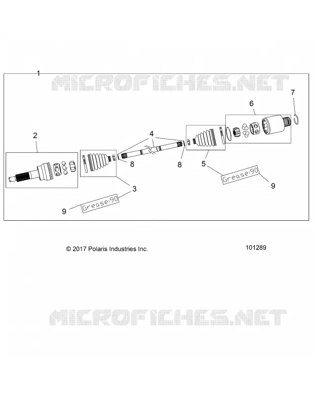 DRIVE TRAIN, REAR DRIVE SHAFT