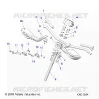 UPPER STEERING & HANDLEBAR ASM.