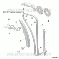 CAM CHAIN AND TENSIONER
