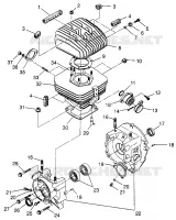 CRANKCASE AND CYLINDER TRAIL BOSS W97AA25C (4940574057C007)