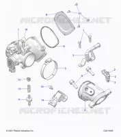 ENGINE, THROTTLE BODY AND FUEL RAIL