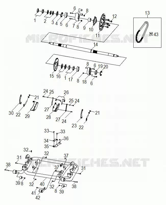 CHASSIS, SWING ARM AND REAR AXLE