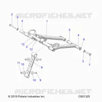 SUSPENSION, FRONT TORQUE ARM