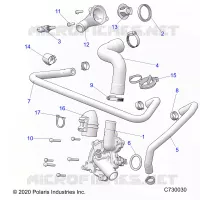 ENGINE, WATERPUMP AND BYPASS