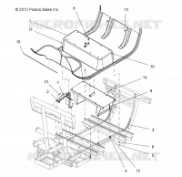 FLOOR PANEL, PLASTIC, 4 PASSENGER