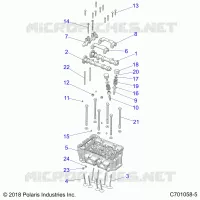 ENGINE, CYLINDER HEAD AND VALVES