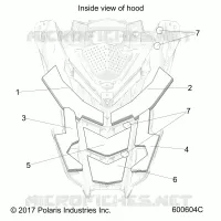 HOOD FOAM/FIBER