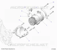 ENGINE, HVAC COMPRESSOR
