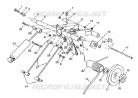 REAR TORQUE ARM 500 INDY 0982764(A)(B) AND EUROPEAN 500 INDY E982764A (4942104210B010)