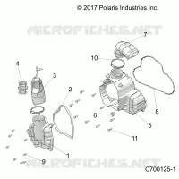 ENGINE, ALTERNATOR  COVER HVAC