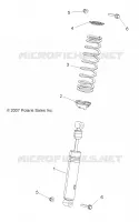 SUSPENSION, FRONT SHOCK