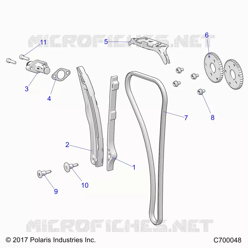 CAM CHAIN AND TENSIONER