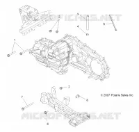 DRIVE TRAIN, MAIN GEARCASE MOUNTING