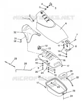 FRONT STORAGE COMPARTMENT SL 900 B964291 AND  INTL. SL 900 I964291 (4935583558A008)