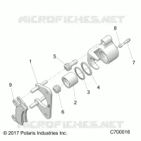 REAR BRAKE CALIPER
