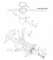 CRANKSHAFT AND PISTON