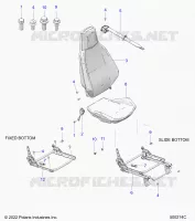 SEAT (PASSENGER) AND SEAT BELT MOUNTING