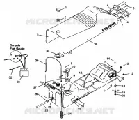 SEAT   GAS TANK ASSEMBLY CLASSIC 0942865 (4924962496004A)