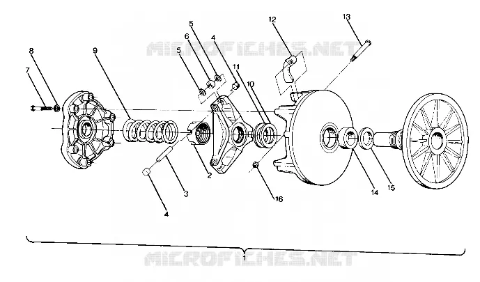 DRIVE CLUTCH SPORT, TRAIL, 400 AND 600 (4912701270023A)
