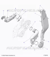 DRIVE TRAIN, CLUTCH COVER DUCTING