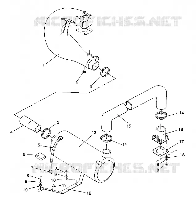 EXHAUST SYSTEM SL 650 / B934058 (4924732473014A)