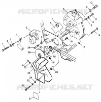GEARCASE   BRAKE MOUNTING SPORT 400L W97BA38C AND TRAIL BLAZER W97BA25C (4940124012C001)