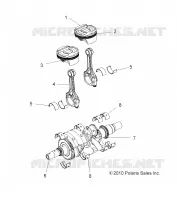 ENGINE, CRANKSHAFT AND PISTON