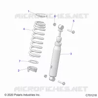 SUSPENSION, FRONT SHOCK MOUNTING