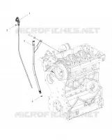 ENGINE, OIL DIPSTICK AND GUARD