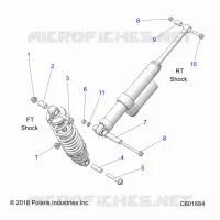 SUSPENSION, SHOCK MOUNTING, REAR SUSP.